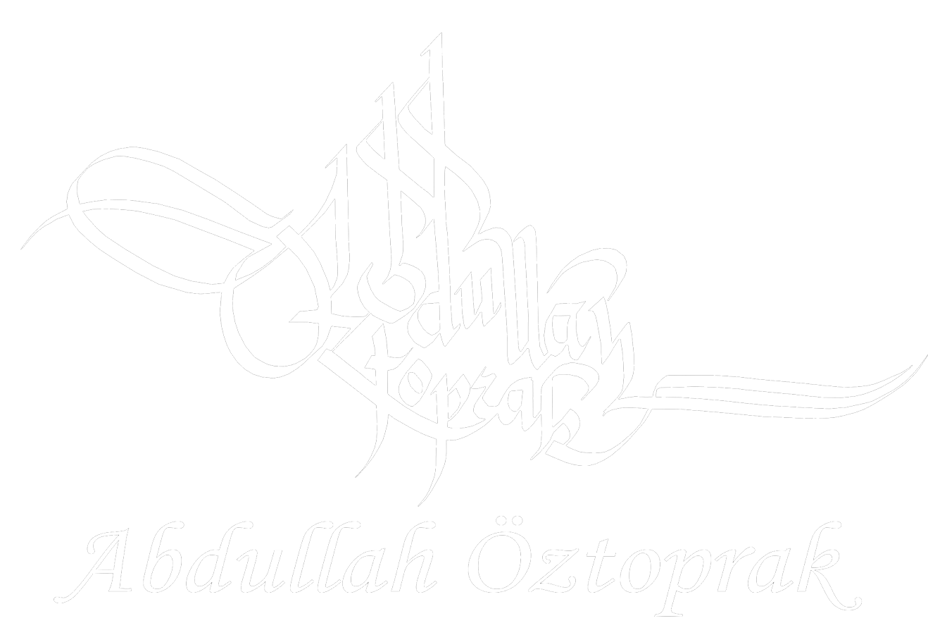 Abdullah Oztoprak logo beyaz
